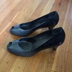 Talbots Leather Peep Toe Heels size 9.5